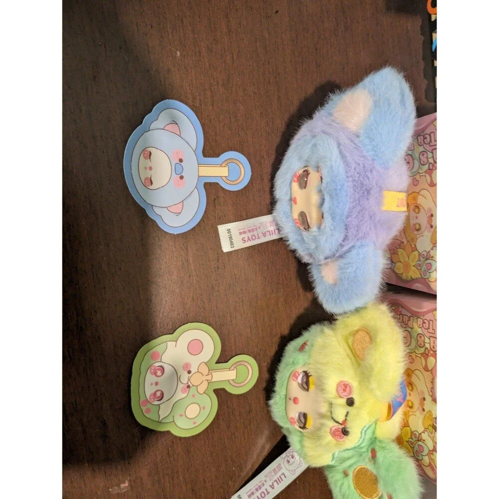 Liila’s Garden Tea Party Mini Plush Pendant (Blueberry Koala & Green Mouse)